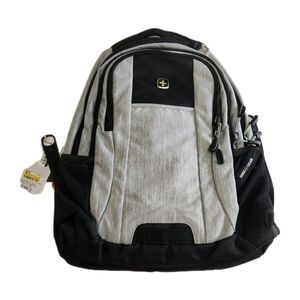 Swiss Gear NEW Heather Gray 18" Laptop Tablet School Work College  Backpack